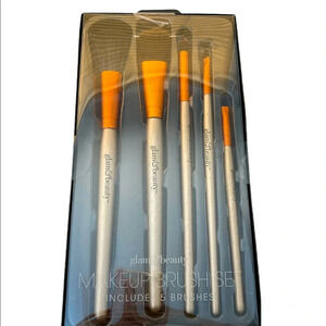 GLAM & BEAUTY Eye Face Make  Up Brushes Set Of 5 Soft Bristles Brand New